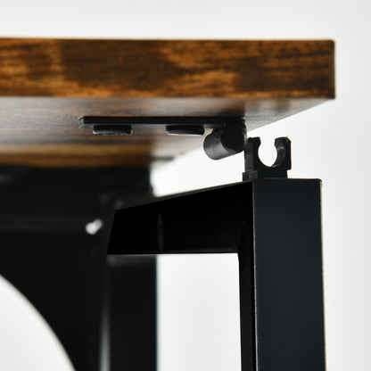 COKOS Mesa Plegable con Ruedas 80 x 44 x 74 cm (Vintage)