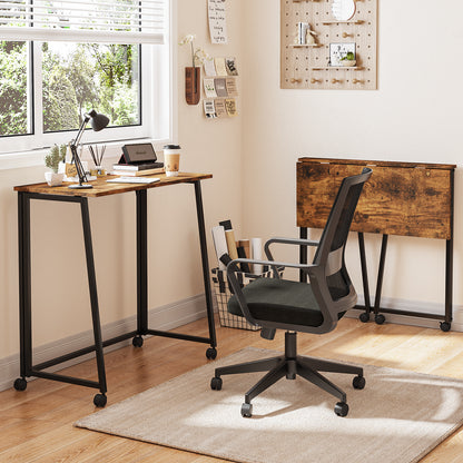 COKOS Mesa Plegable con Ruedas 80 x 44 x 74 cm (Vintage)