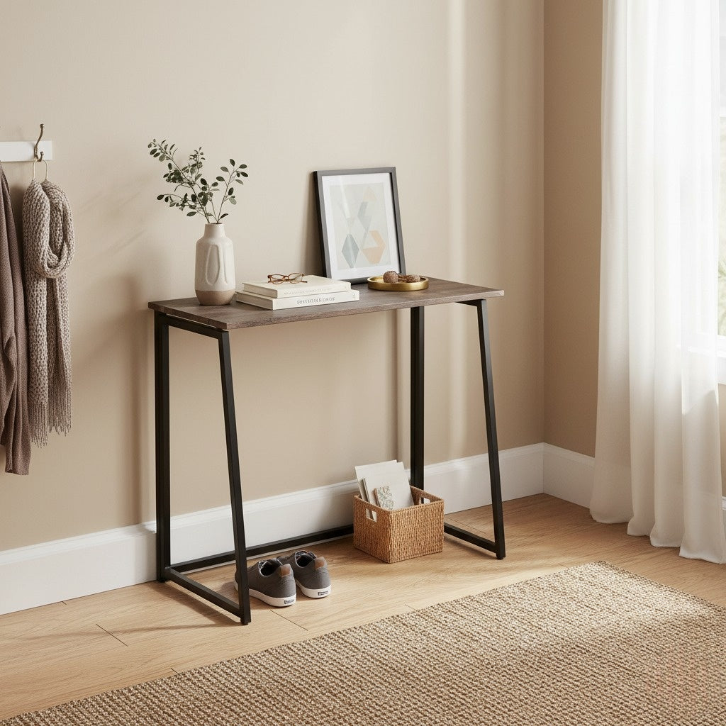 COKOS Mesa Plegable con Ruedas 80 x 44 x 74 cm (Vintage)