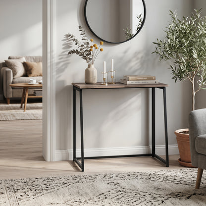 COKOS Multifunctional Table para Computadora de Casa Marco de Metal Ahorro de Espacio Moderno y Simple Escritorio para Computadora Portátil para Sala de Estudio 80 x 44 x 74 cm (Negro)