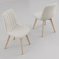 COKOS Juego de Sillas de Comedor Nórdicas de Madera - 2 Piezas (Beige)