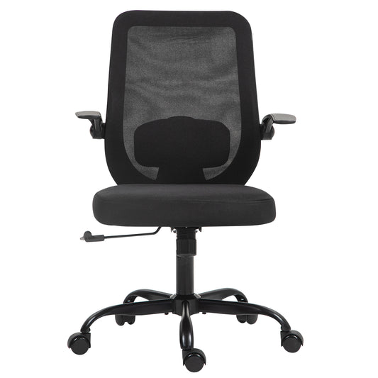 COKOS Silla de Oficina Giratoria Regulable en Altura y Lumbar Apta para Oficinas y Salas de Estudio (Negro).