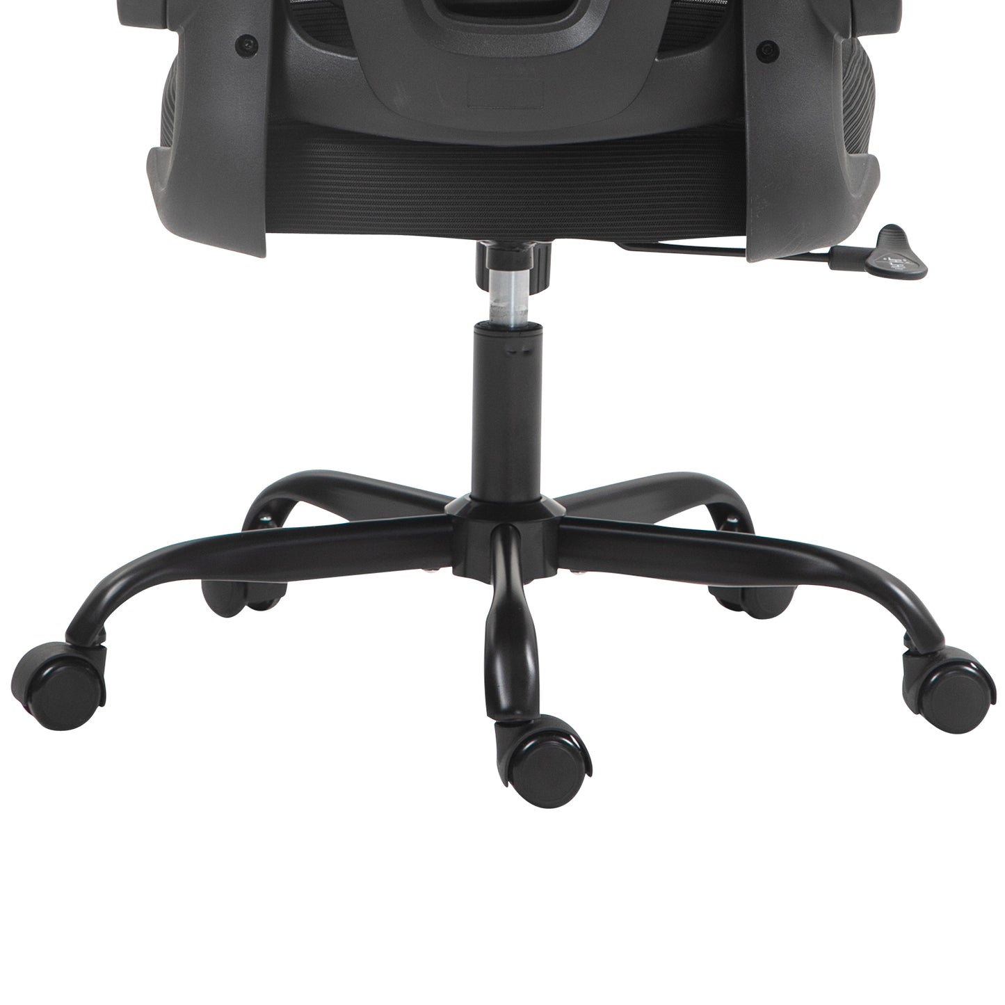 COKOS Silla de Oficina Ergonómica Giratoria Regulable con Reposabrazos Reposacabezas y Soporte Lumbar Apta para Oficinas y Salas de Estudio (Negro)