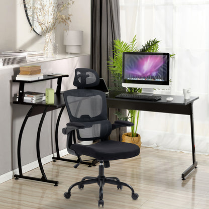 COKOS Silla Oficina Ergonómica de Respaldo Alto con Soporte Lumbar Ajustable Altura Reclinable Descansabrazos Ajustables Silla Gamer Sillas para Escritorio Silla Ergonomica (Negro)